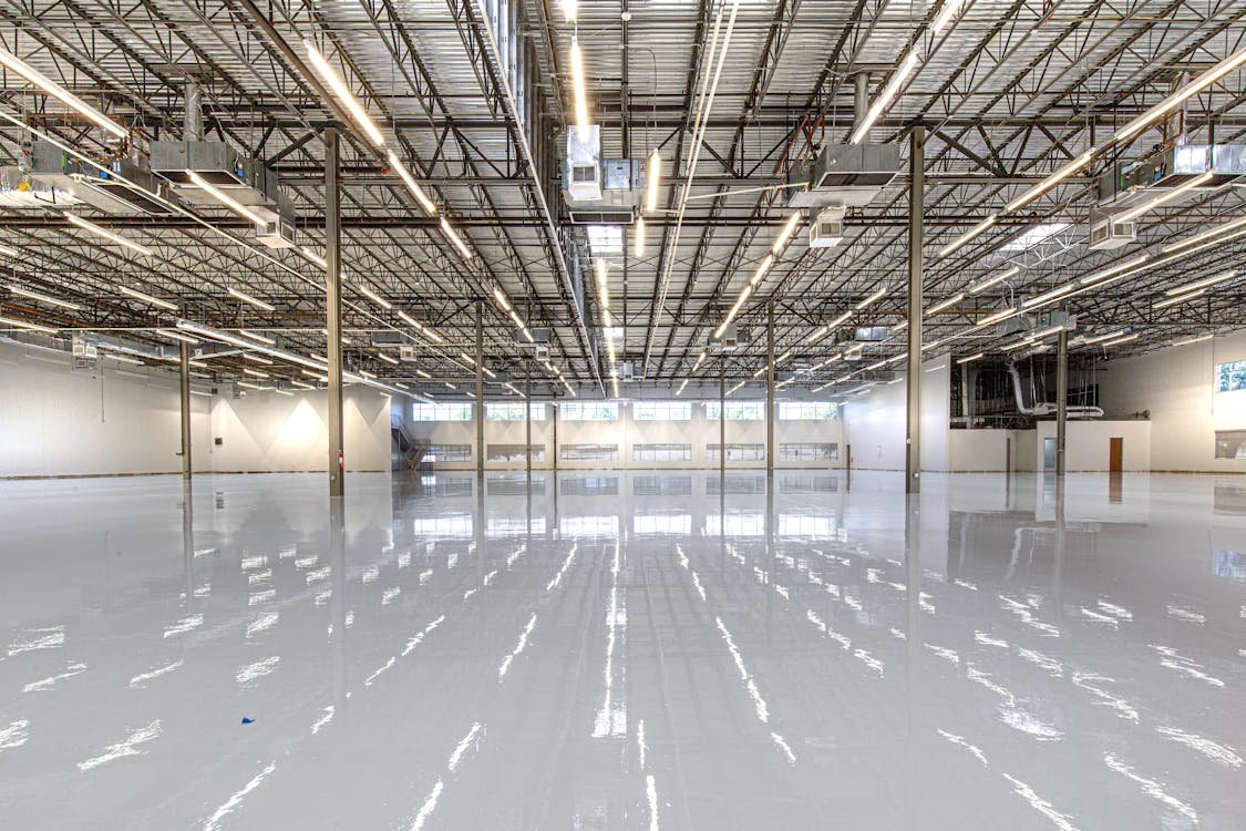Glossy Epoxy Floor Industrial Facility