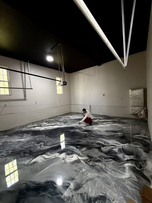 Black Metallic Epoxy Floor